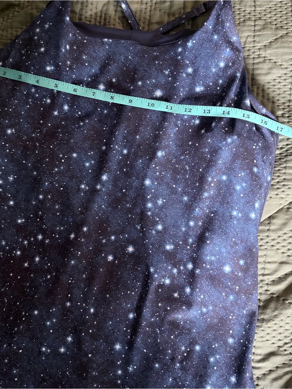 CVG Constellation Galaxy Print Exercise Dress Built-In Shorts Pockets XL - Picture 7 of 8